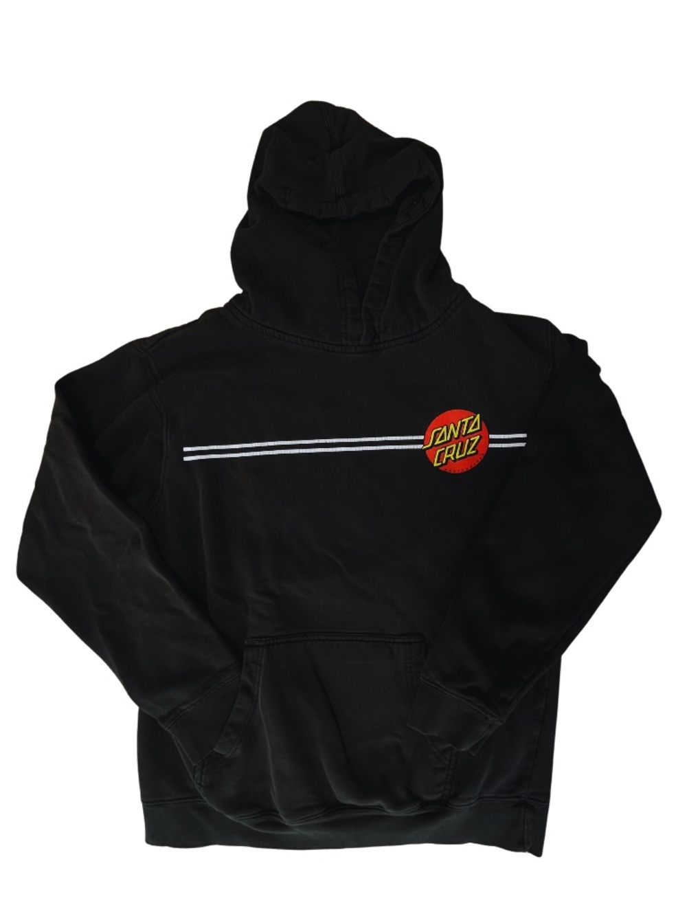 Santa Cruz The Original Skate boards Hoodie Boys Size Large Black